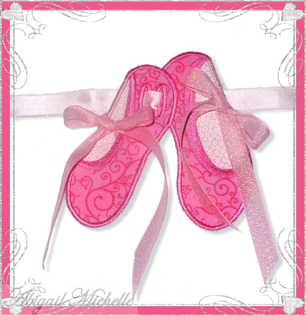 Ballerina Slippers Banner Add On - 3 Sizes