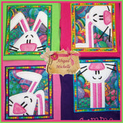 Bunny Blocks Applique Set, Machine Embroidery