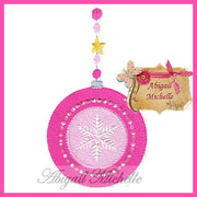 Christmas Joy Ornament 2 - 4 Sizes - Machine Embroidery