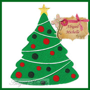 Christmas Joy Tree - 4 Sizes - Machine Embroidery