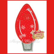 Christmas Light Bulb Banner Add On - 3 Sizes