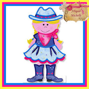 Cowgirl 1 Applique - 3 Sizes