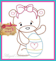 Easter Bears Colorwork Set - 3 Sizes, Machine Embroidery