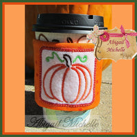 Coffee Cozy Fall Pumpkin ITH