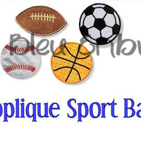 Applique Sports Balls Bundle
