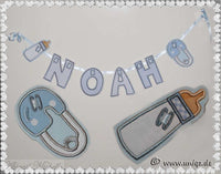 Baby Diaper Pin Banner Add On - 3 Sizes