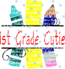 1st Grade Cutie Printable Back to school