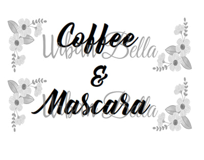 Coffee and Mascara Sublimation png file