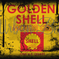 Car Golden Shell Oil Can Sublimation png file