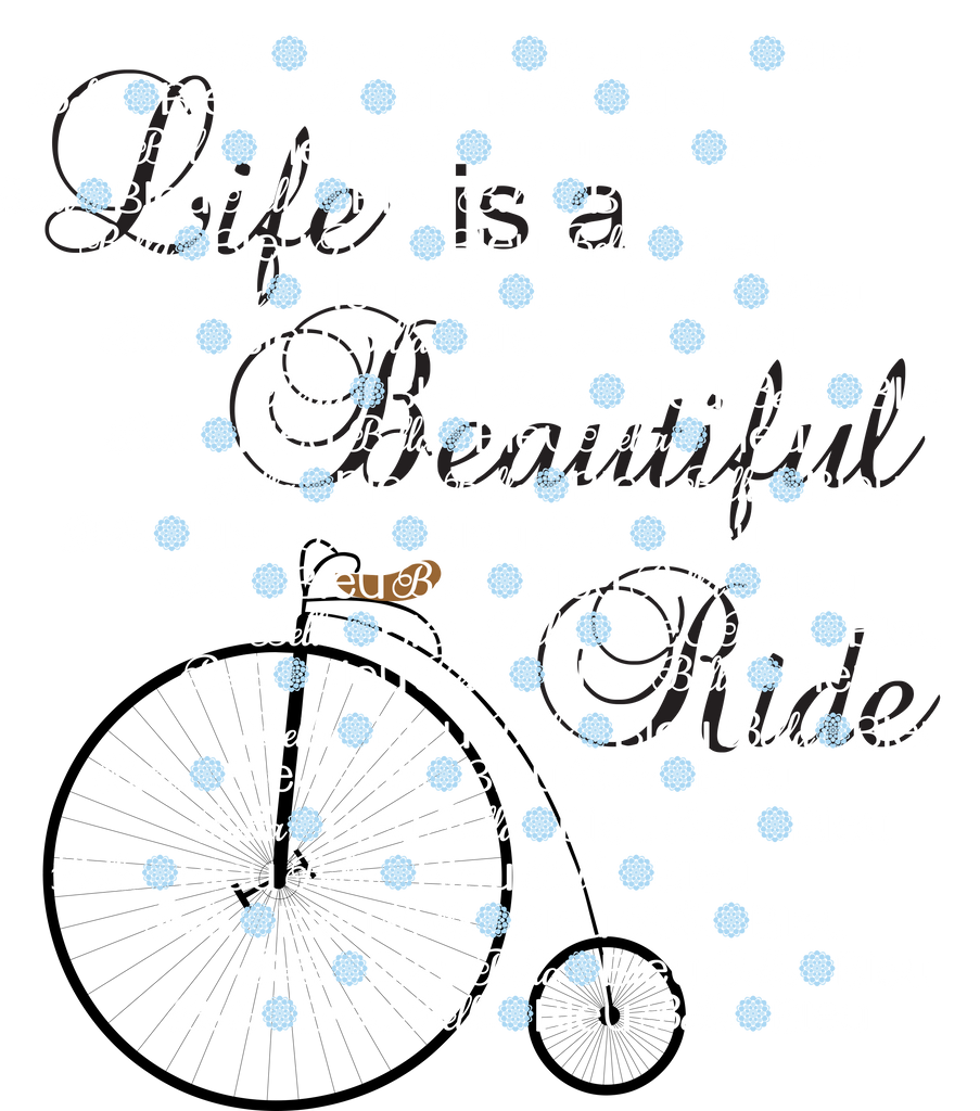 Life is a Beautiful Ride Vintage Bike Printable Back to school Bella