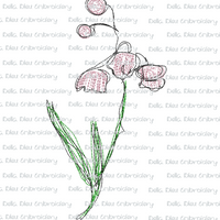 Lily of the Valley Scribble flower