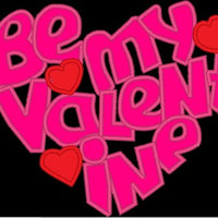 Be my Valentine Heart Shape Applique Machine Embroidery Design