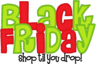 Black Friday Shop til you Drop Applique