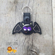 Halloween Bat Snap Key Fob