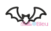 Bat Applique Embroidery Design Halloween