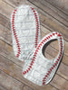 ITH In The hoop Baseball or Softball Bib with home plate stipple quilting machine embroidery design