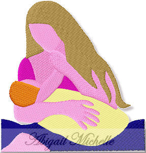 Breast Feeding Fill Embroidery design