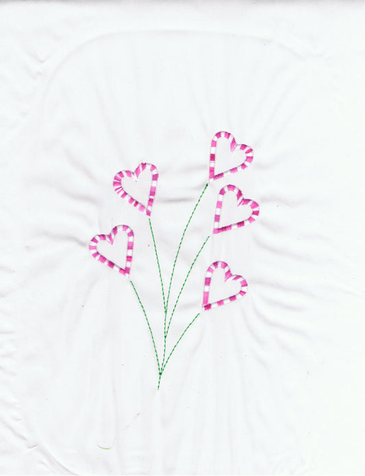 Candied Hearts Machine Embroidery