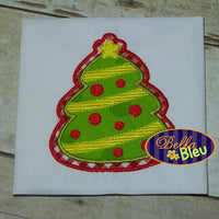 Christmas Tree Cookie Machine Applique Embroidery Design