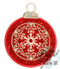 Christmas Ornament Machine Applique Embroidery design