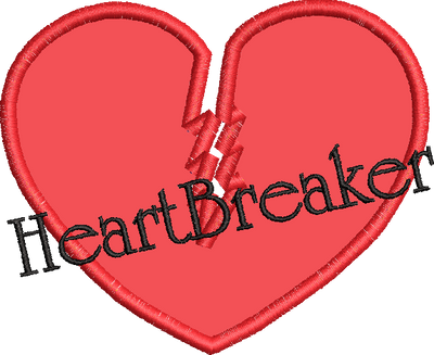 Valentines Heartbreaker Applique