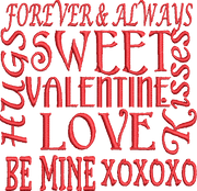 Valentines Words Mashup