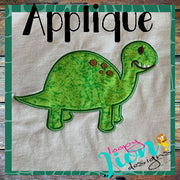 Dinosaur Satin Stitch Applqiue Embroidery Design
