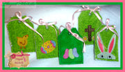 Easter Tags Set, In The Hoop - 4x4, Machine Embroidery