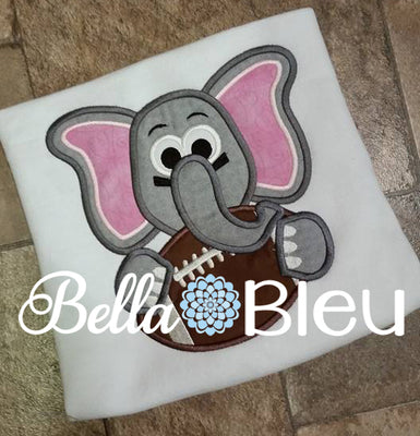 Elephant Mascot Machine Embroidery Applique Design