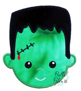 Halloween Frankenstein Embroidery - Frankie head Applique Machine