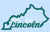 State of Kentucky & Lincoln signature applique machine embroidery design