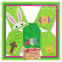 Easter Tags Set, In The Hoop - 4x4, Machine Embroidery