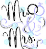 Mr & Mrs Wedding Rings Wedding SVG Cuttable File Saying Wording Vinyl
