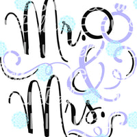 Mr & Mrs Wedding Rings Wedding SVG Cuttable File Saying Wording Vinyl