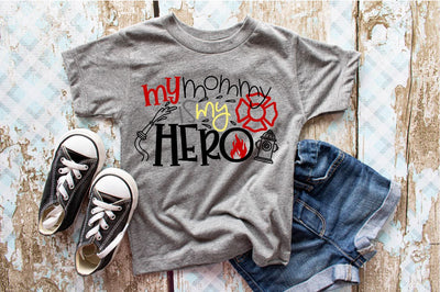 My Mommy my Hero Firefighter Tee Shirt
