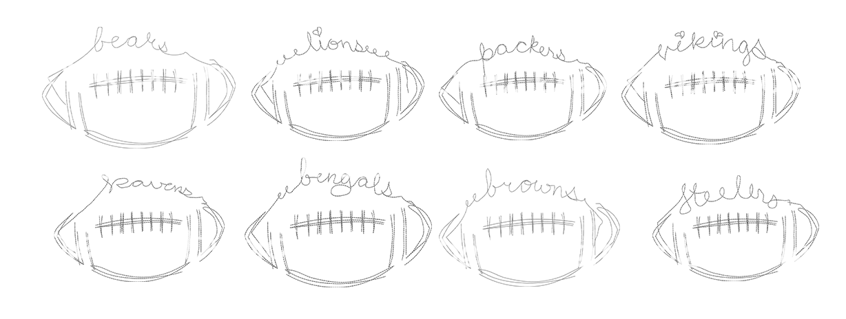 Football 2 Mascot Team Bundle