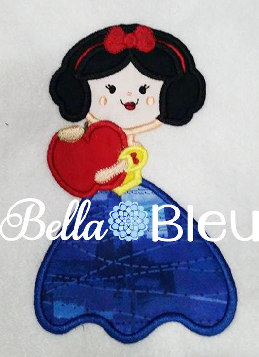 Inspired Snow Winter White Princess Machine Applique Embroidery Design