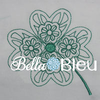 Quick Stitch Celtic Irish Quilting Floral Machine Embroidery design