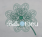 Quick Stitch Celtic Irish Quilting Floral Machine Embroidery design