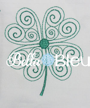 Beautiful Irish Celtic Shamrock Quick Stitch Quilting Machine Embroidery design