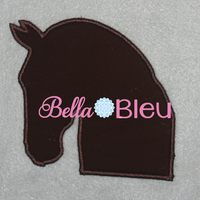Dressage Silhouette Horse Machine Applique Embroidery design