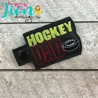 Hockey Dad Snap Key Fob