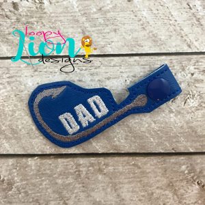 Dad's Fish Hook Snap Key Fob