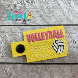 Volleyball Dad Snap Key Fob