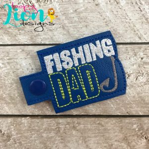 Fishing Dad Snap Key Fob