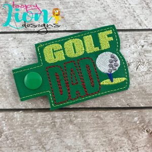 Golf Dad Snap Key Fob