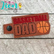Basketball Dad Snap Key Fob