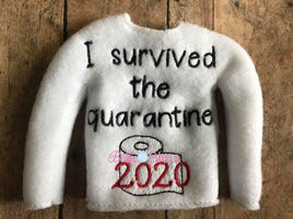 I survived the Quarantine of 2020 ITH Elf Sweater Shirt