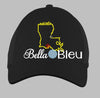 State of Louisiana with Signature Saints baseball hat cap machine embroidery design