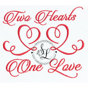 Wedding Anniversary Hearts design